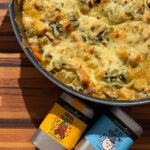 Cremige Gnocchi-Pfanne mit Hähnchen, Paprika & Spinat